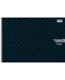 imagem principal do produto Caderno Espiral Capa Dura Cartografia e Desenho Lunix 60 Folhas