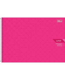 imagem principal do produto Caderno Espiral Capa Dura Cartografia e Desenho Milimetrado Lunix 60 Folhas