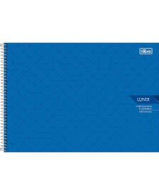 imagem principal do produto Caderno Espiral Capa Dura Cartografia e Desenho Milimetrado Lunix 60 Folhas