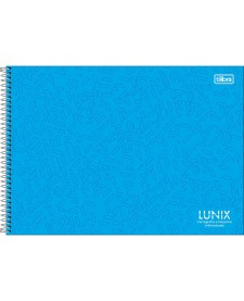 imagem principal do produto Caderno Espiral Capa Dura Cartografia e Desenho Milimetrado Lunix 60 Folhas