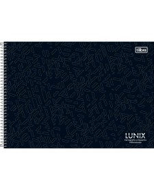 imagem principal do produto Caderno Espiral Capa Dura Cartografia e Desenho Milimetrado Lunix 60 Folhas