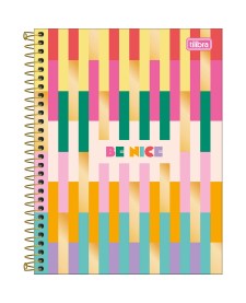 imagem principal do produto Caderno Espiral Capa Dura Colegial 1 Matéria Be Nice 80 Folhas