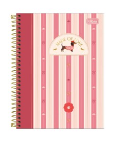 imagem principal do produto Caderno Espiral Capa Dura Colegial 1 Matéria Brownie 60 Folhas