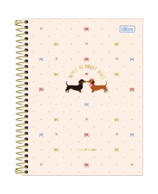 imagem principal do produto Caderno Espiral Capa Dura Colegial 1 Matéria Brownie 60 Folhas
