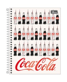 imagem principal do produto Caderno Espiral Capa Dura Colegial 1 Matéria Coca-Cola 80 Folhas