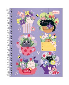 imagem principal do produto Caderno Espiral Capa Dura Colegial 1 Matéria D+ 96 Folhas