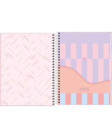 imagem de detalhe produto Caderno Espiral Capa Dura Colegial 1 Matéria Happy 80 Folhas