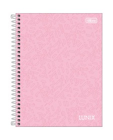 imagem principal do produto Caderno Espiral Capa Dura Colegial 1 Matéria Lunix 80 Folhas