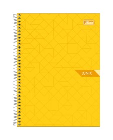 imagem principal do produto Caderno Espiral Capa Dura Colegial 1 Matéria Lunix 80 Folhas