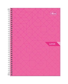 imagem principal do produto Caderno Espiral Capa Dura Colegial 1 Matéria Lunix 80 Folhas