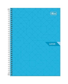 imagem principal do produto Caderno Espiral Capa Dura Colegial 1 Matéria Lunix 80 Folhas