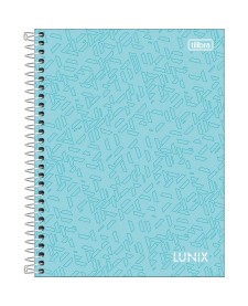 imagem principal do produto Caderno Espiral Capa Dura Colegial 1 Matéria Lunix 80 Folhas
