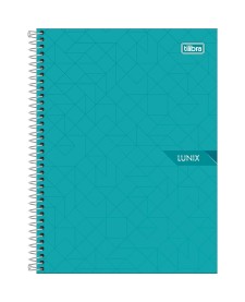 imagem principal do produto Caderno Espiral Capa Dura Colegial 1 Matéria Lunix 80 Folhas