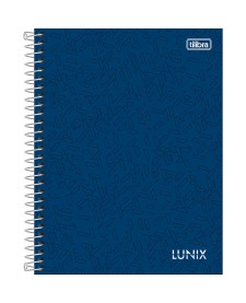imagem principal do produto Caderno Espiral Capa Dura Colegial 1 Matéria Lunix 80 Folhas