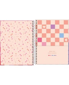 imagem de detalhe produto Caderno Espiral Capa Dura Colegial 1 Matéria Melrose 80 Folhas