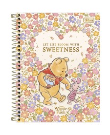 imagem principal do produto Caderno Espiral Capa Dura Colegial 1 Matéria Pooh 80 Folhas