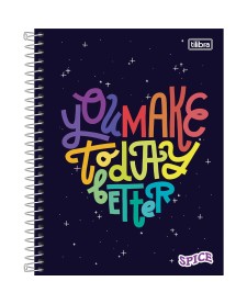 imagem principal do produto Caderno Espiral Capa Dura Colegial 1 Matéria Spice 80 Folhas