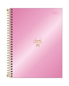 imagem principal do produto Caderno Espiral Capa Dura Colegial 1 Matéria West Village Metalizado 80 Folhas