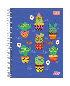 imagem principal do produto Caderno Espiral Capa Dura Colegial 10 Matérias D+ 200 Folhas