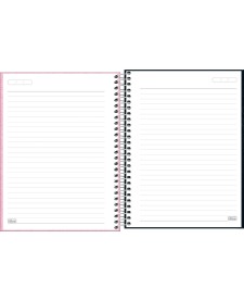 imagem de detalhe produto Caderno Espiral Capa Dura Colegial 10 Matérias Lunix 160 Folhas