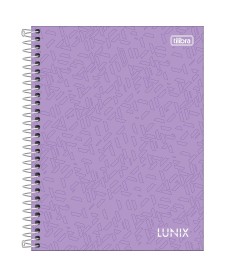 imagem principal do produto Caderno Espiral Capa Dura Colegial 10 Matérias Lunix 160 Folhas