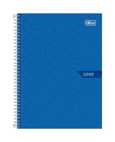 imagem principal do produto Caderno Espiral Capa Dura Colegial 10 Matérias Lunix 160 Folhas