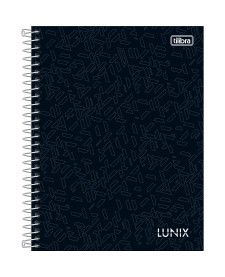 imagem principal do produto Caderno Espiral Capa Dura Colegial 10 Matérias Lunix 160 Folhas