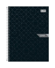 imagem principal do produto Caderno Espiral Capa Dura Colegial 10 Matérias Lunix 160 Folhas