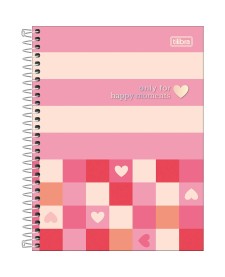 imagem principal do produto Caderno Espiral Capa Dura Colegial 10 Matérias Melrose 120 Folhas