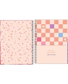 imagem de detalhe produto Caderno Espiral Capa Dura Colegial 10 Matérias Melrose 160 Folhas