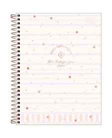 imagem principal do produto Caderno Espiral Capa Dura Colegial 10 Matérias Soho 160 Folhas