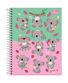 imagem principal do produto Caderno Espiral Capa Dura Colegial 10 Matérias Spice 160 Folhas