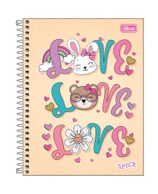 imagem principal do produto Caderno Espiral Capa Dura Colegial 10 Matérias Spice 160 Folhas