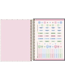 imagem de detalhe produto Caderno Espiral Capa Dura Colegial 10 Matérias West Village 160 Folhas