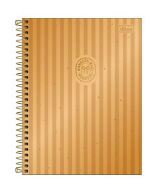 imagem principal do produto Caderno Espiral Capa Dura Colegial 10 Matérias West Village Metalizado 160 Folhas