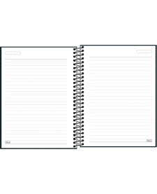 imagem de detalhe produto Caderno Espiral Capa Dura Colegial 10 Matérias Zip Preto 160 Folhas