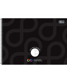 imagem principal do produto Caderno Espiral Capa Dura Meia Pauta Ampliada Tilibra Neuro 40 Folhas