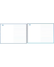 imagem de detalhe produto Caderno Espiral Capa Dura Meia Pauta Kids Masculino 40 Folhas