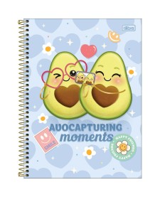 imagem principal do produto Caderno Espiral Capa Dura Universitário 1 Matéria Abacute 80 Folhas