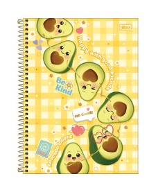 imagem principal do produto Caderno Espiral Capa Dura Universitário 1 Matéria Abacute 80 Folhas