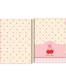 imagem de detalhe produto Caderno Espiral Capa Dura Universitário 1 Matéria Amarena 80 Folhas