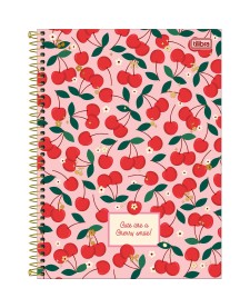 imagem principal do produto Caderno Espiral Capa Dura Universitário 1 Matéria Amarena 80 Folhas