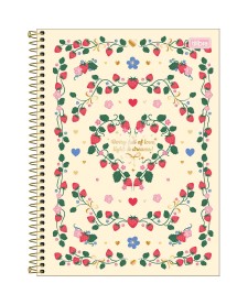 imagem principal do produto Caderno Espiral Capa Dura Universitário 1 Matéria Be Berry! 80 Folhas