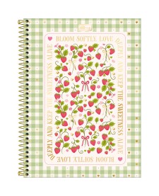 imagem principal do produto Caderno Espiral Capa Dura Universitário 1 Matéria Be Berry! 80 Folhas