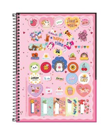 imagem de detalhe produto Caderno Espiral Capa Dura Universitário 1 Matéria Bloom 80 Folhas