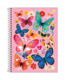 imagem principal do produto Caderno Espiral Capa Dura Universitário 1 Matéria Bloom 80 Folhas
