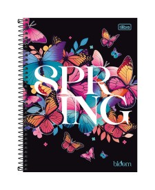 imagem principal do produto Caderno Espiral Capa Dura Universitário 1 Matéria Bloom 80 Folhas