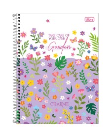 imagem principal do produto Caderno Espiral Capa Dura Universitário 1 Matéria Charme 80 Folhas