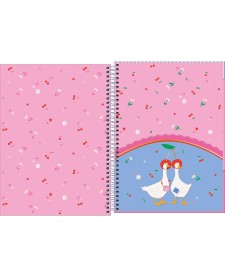 imagem de detalhe produto Caderno Espiral Capa Dura Universitário 1 Matéria Cindy 80 Folhas