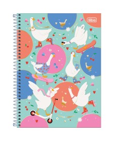 imagem principal do produto Caderno Espiral Capa Dura Universitário 1 Matéria Cindy 80 Folhas